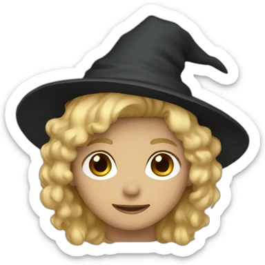 boy witch blond hair and white cap brown skin sticker
