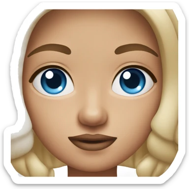 Memoji (blue eyes, thicker eyebrows) sticker