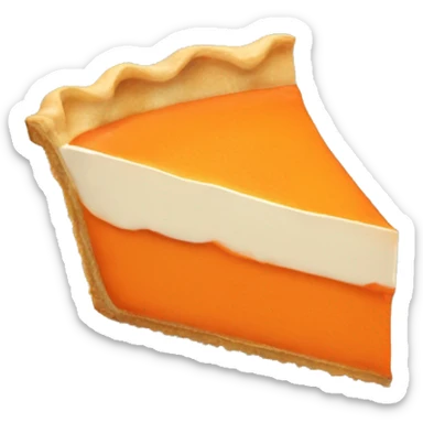 Piece of carrot pie sticker