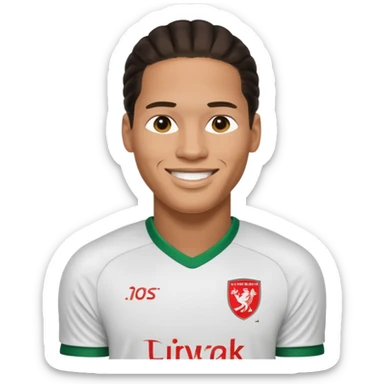 Football player Virgil van dijk empji sticker