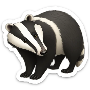badger badger badger sticker