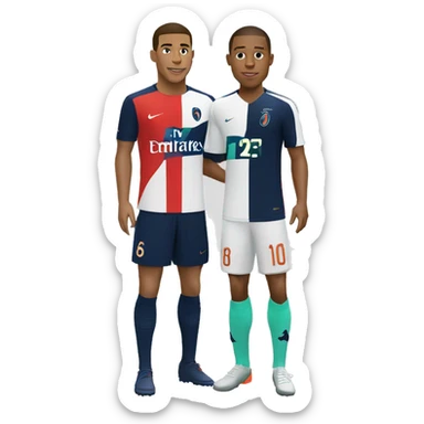 Mbappe with Rolando sticker