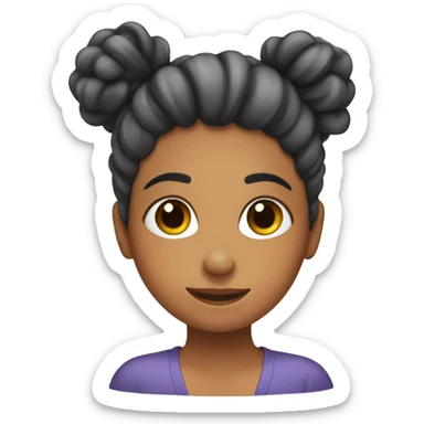 girl drying hair sticker