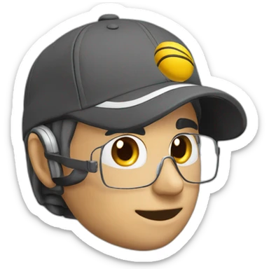 tête coach 47 ans esport casquette sticker