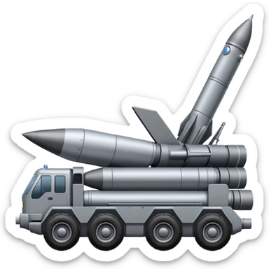 NATO military rocket launch system with many rockets sticker