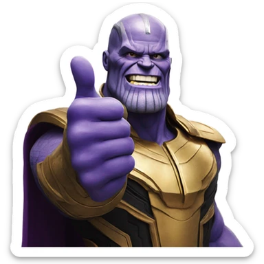 Thanos THUMB UP sticker