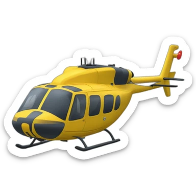 Hélicoptère qui nage  sticker