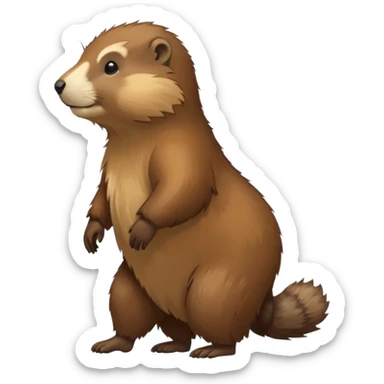 marmotte qui marche sticker