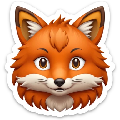 kleiner Fuchs, der Kekse isst sticker