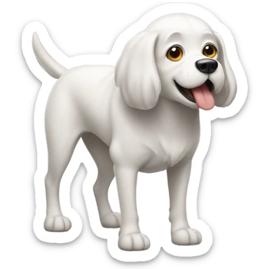Dog with a million legs sticker
