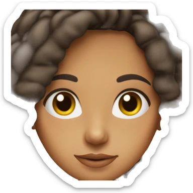 Beautiful brunette latin girl sticker