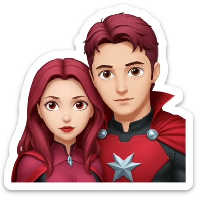 Billy Maximoff and Scarlet Witch sticker