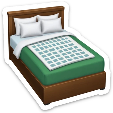 duvet with excel spreadsheet (no bed frame) sticker
