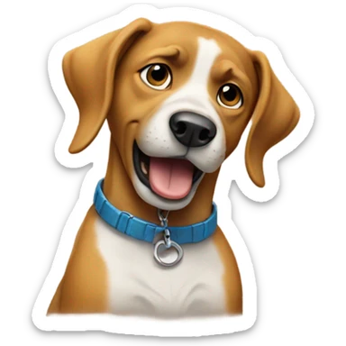 Dog rapping  sticker