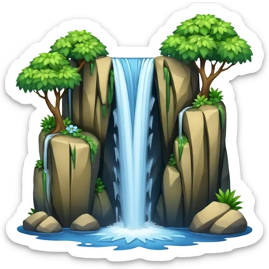 water falls sticker