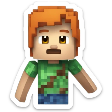minecraft alex sticker
