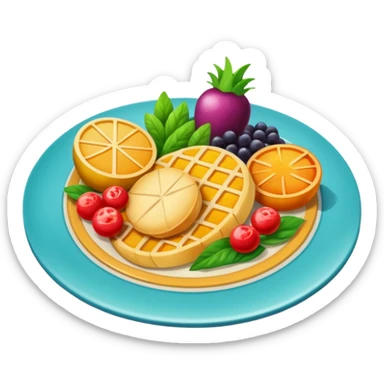 fancy meal sticker