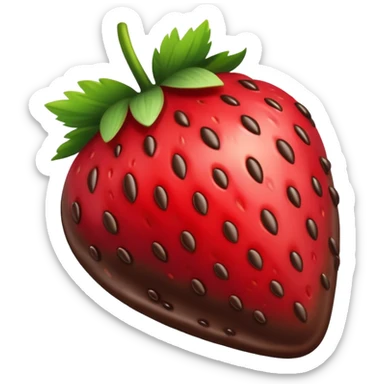 Chocolate covered strawberry  sticker