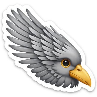 left bird wing sticker