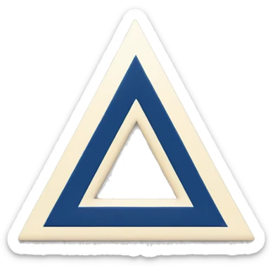 AA triangle in circle  sticker