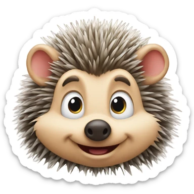 Hedgehog at Disneyland sticker