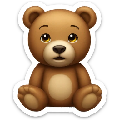 Teddy bear sticker