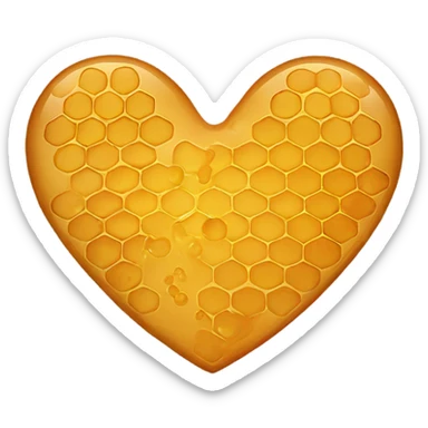 Honey heart emoji sticker