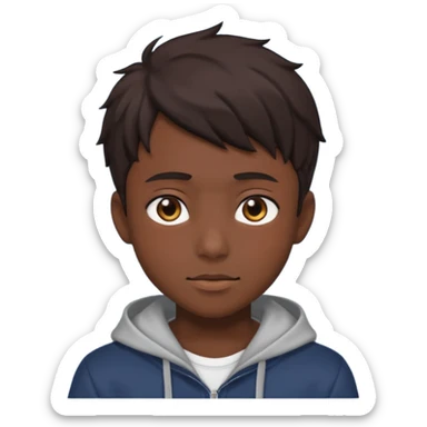 Anime boy dark sticker