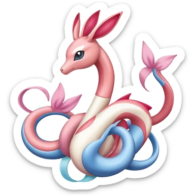 Milotic-Sylveon-Dragonair-Pokémon full body sticker
