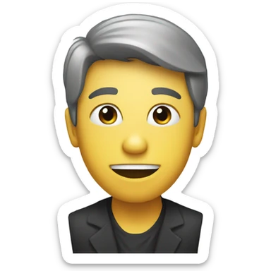 Person with party sticker