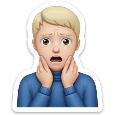 criss cross hands around throat choking self emoji sticker