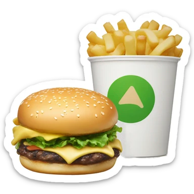 Shake shack burger  sticker