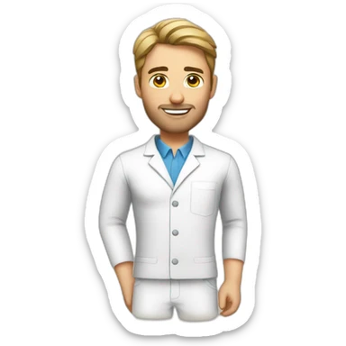 Sexy male physiotherapist sticker