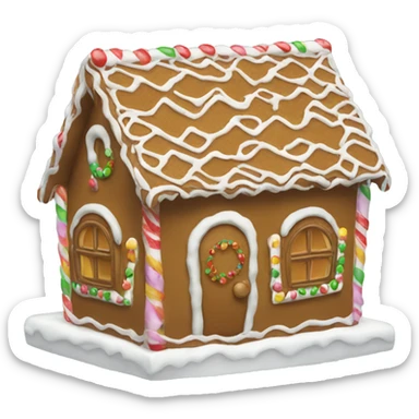 gingerbread house sticker