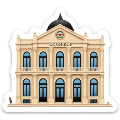 a centre of commerce of British style colonialism sticker