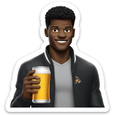 Lamar Jackson drinking a corona  sticker