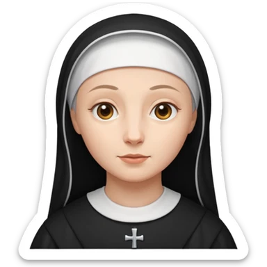 The nun sticker