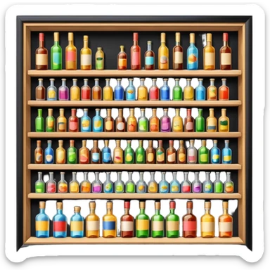 Alcohol store sticker