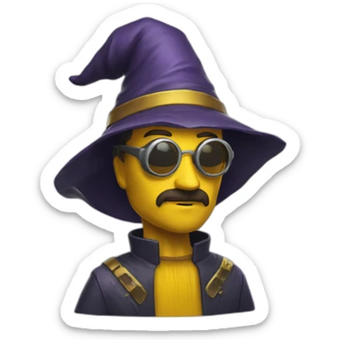 mustard-wizard-cyberpunk-sloppy sticker