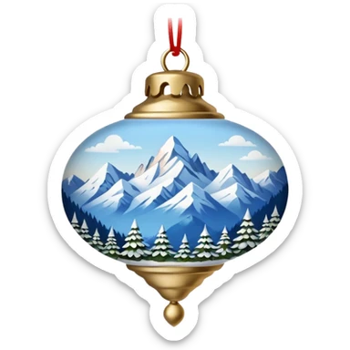 alpine ornament  sticker