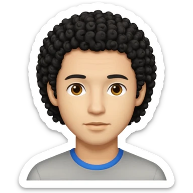 mas blaquito y con crespos peli negro motilado hobre mas morenito mas morenito piel morena sticker