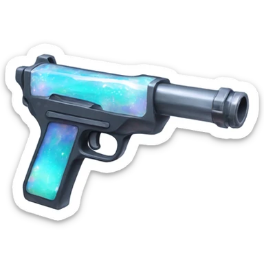 opal crystal gun sticker