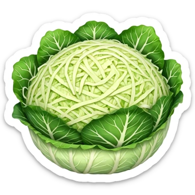 a big pile of grated cabbage no leaves and no cabbage sticker