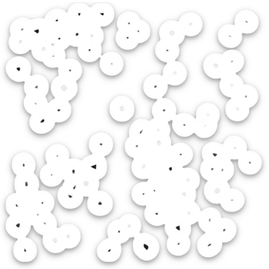 Black rock with white speckles  sticker