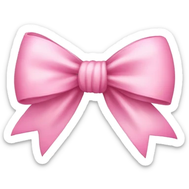 very cute pink bow  sticker