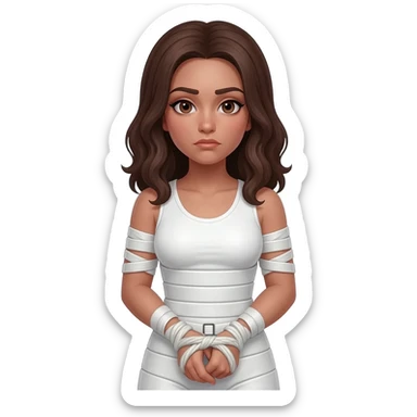 Bdsm Girl in straightjacket sticker