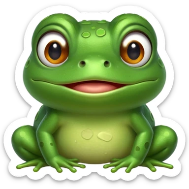 frog (without crown) from The Princess and the Frog sticker