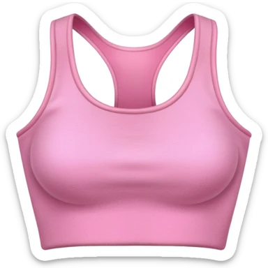 super realistic isolated pink cashmere crop top sticker