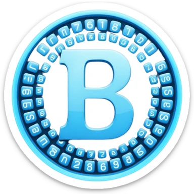  combine the π (pi) math symbol, binary code emerging from it. sticker