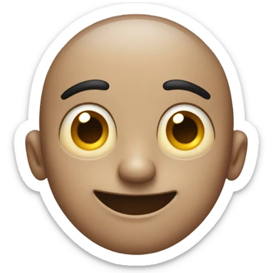 Happy person with one eye twitching sticker